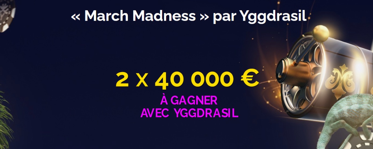 40 000 € à gagner avec March Madness sur MonteCryptos