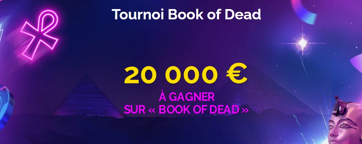 20 000 € en jeu dans le Tournoi Book of Dead sur Monte Cryptos