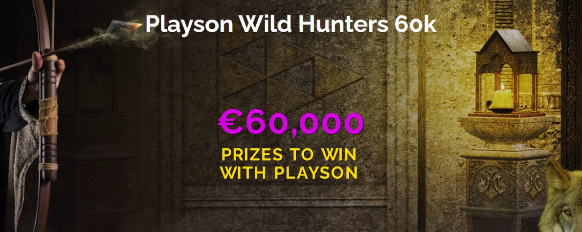 Participez au tournoi Playson Wild Hunters 60K sur Montecryptos Casino