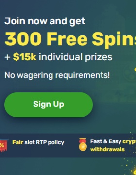 Welcome Bonus up to 300 Free Spins on Winz.io